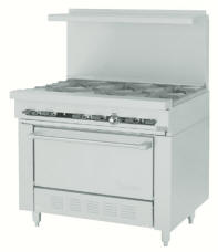 SX-6-26 Shown - SX Series - Notice the centered oven door and handle design