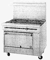 S-6-26 Shown - S Series - Notice wide panel right of the oven