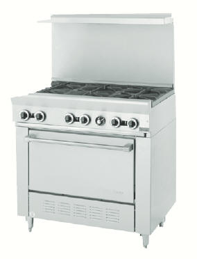 PS-6-26 Shown - PS Series - Notice the centered oven door and handle design