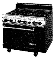 RGR-6-26 Shown - RGR Series - Notice the black trim and wide panel right of the oven