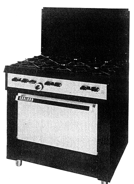 G286 Shown -G280 Series - Notice the angular edge in front of the open burners
